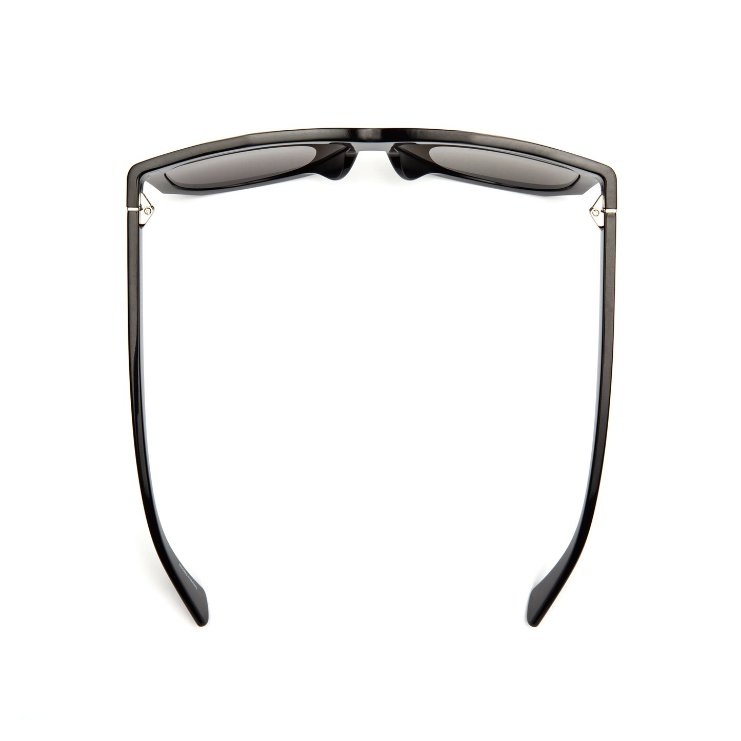 lL-Mare Polished Black Tide Sunglasses - Grey Lens