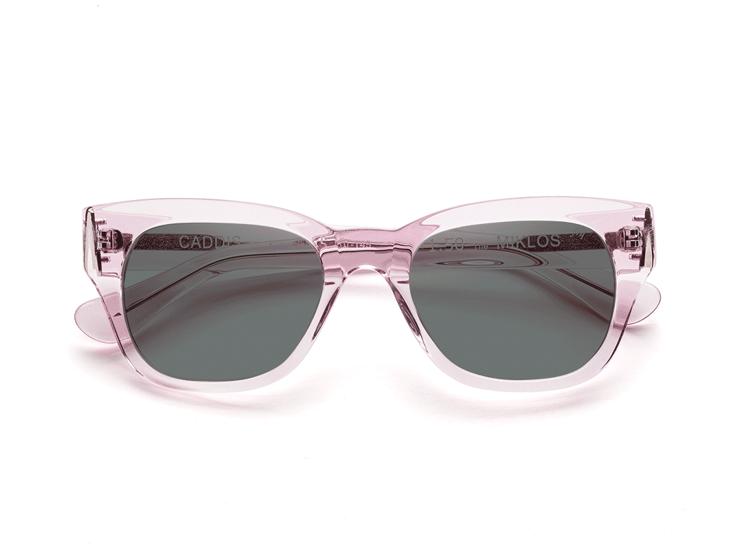MIKLOS - Polished Clear Pink - SUN Grey Lens