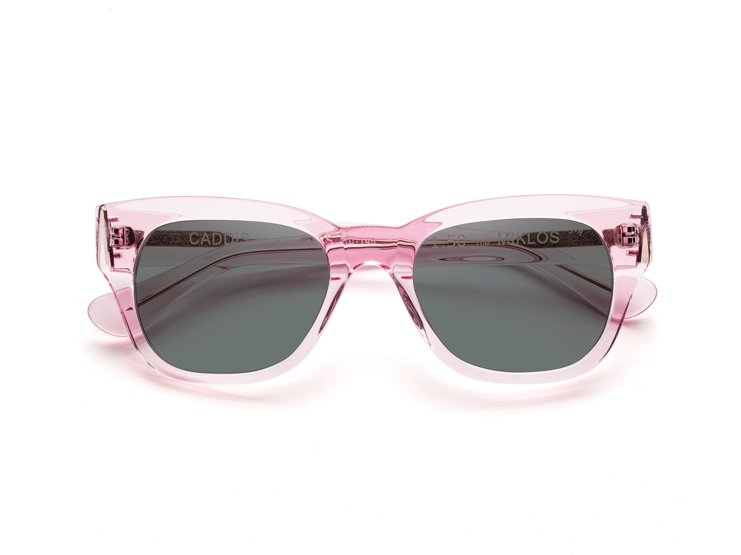 MIKLOS - Polished Clear Pink - SUN Grey Lens