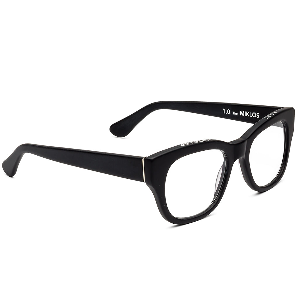 Caddis MIKLOS Matte Black Blue Light Blocking Reading Glasses