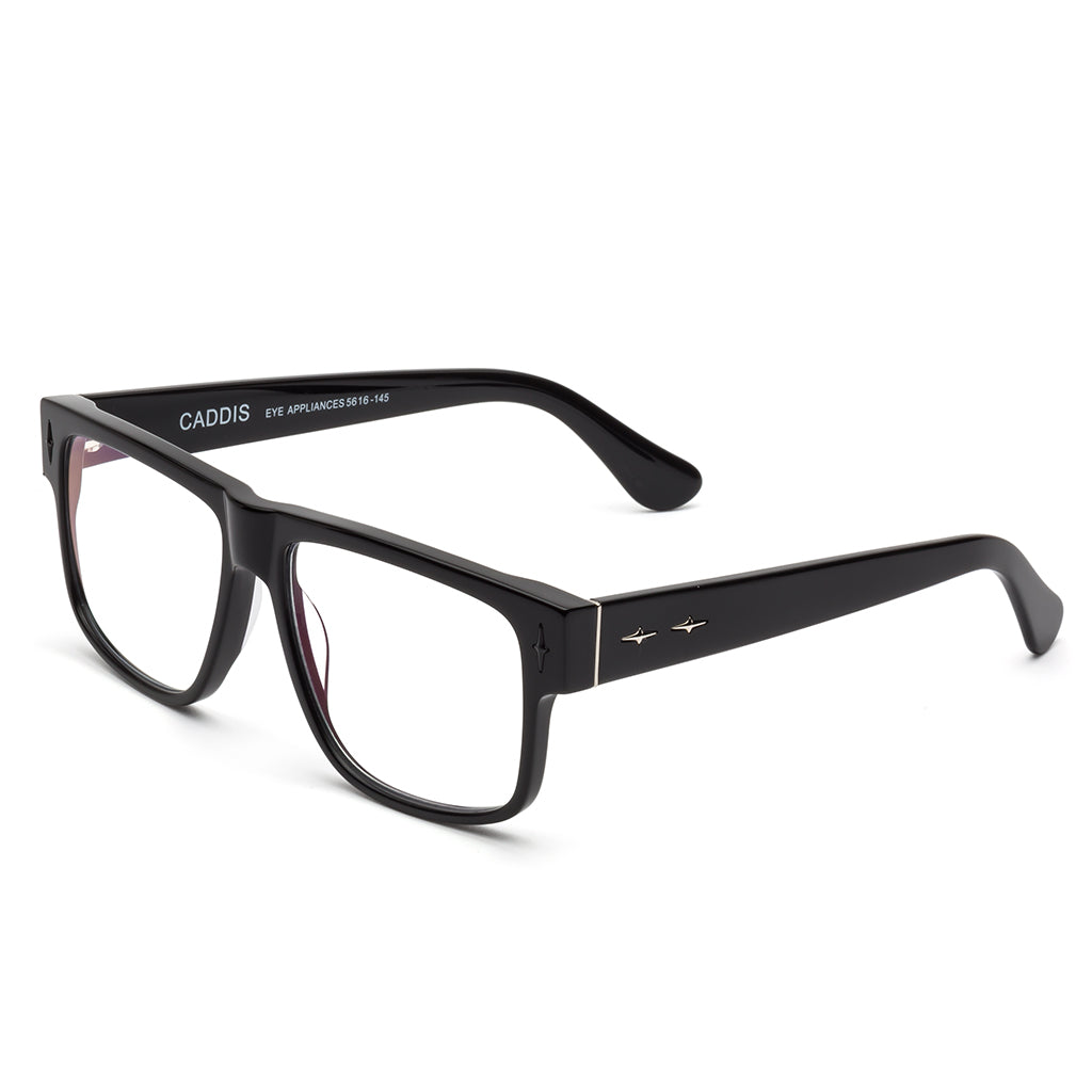 Caddis Mister Cartoon Gloss Black Blue Light Blocking Reading Glasses