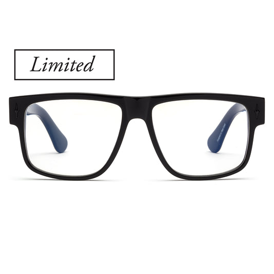 Caddis Mister Cartoon Gloss Black Blue Light Blocking Reading Glasses
