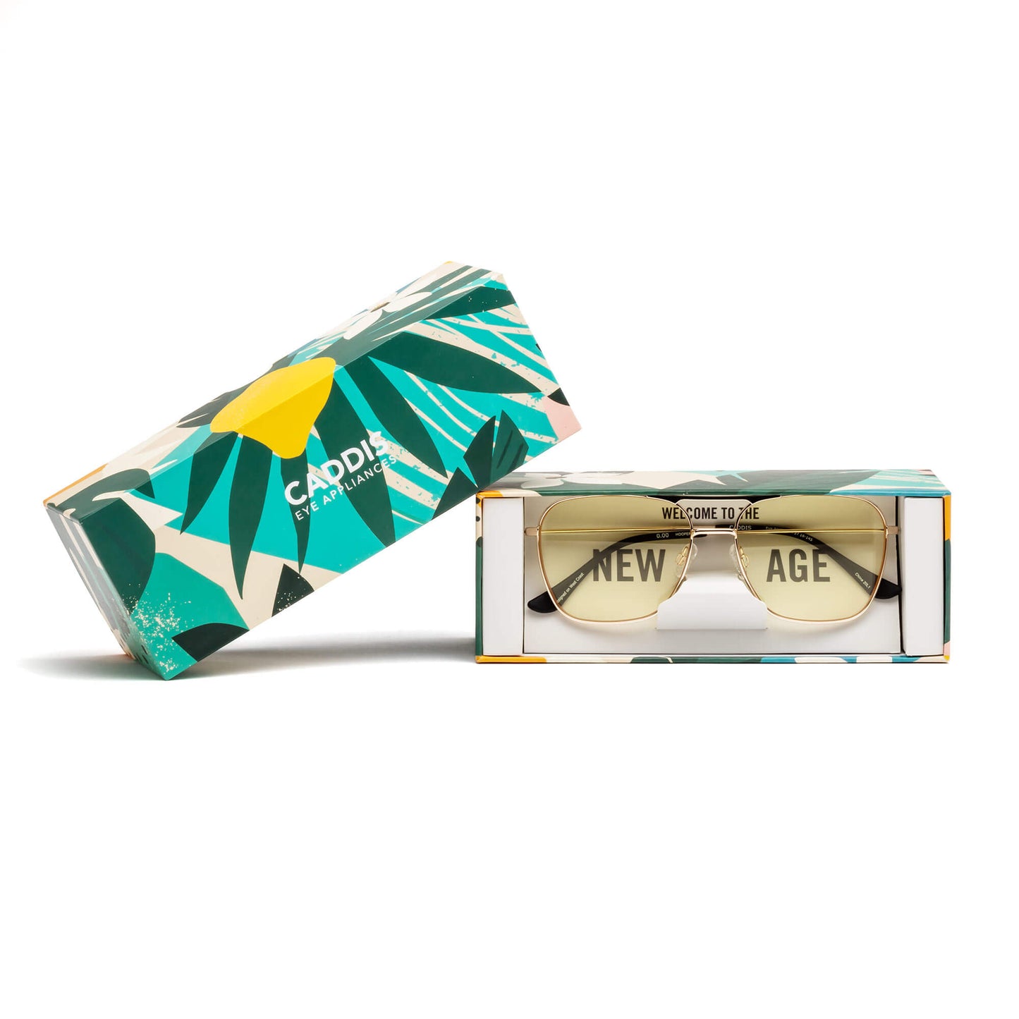 Caddis Hooper Gold Blue Light Blocking Reading Glasses