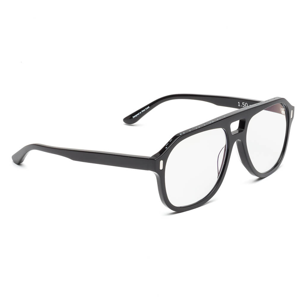 Caddis Root Cause Analysis Gloss Black Blue Light Blocking Reading Glasses