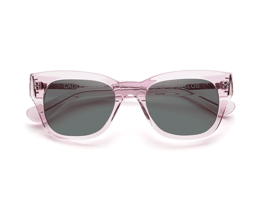 MIKLOS - Polished Clear Pink - SUN Grey Lens