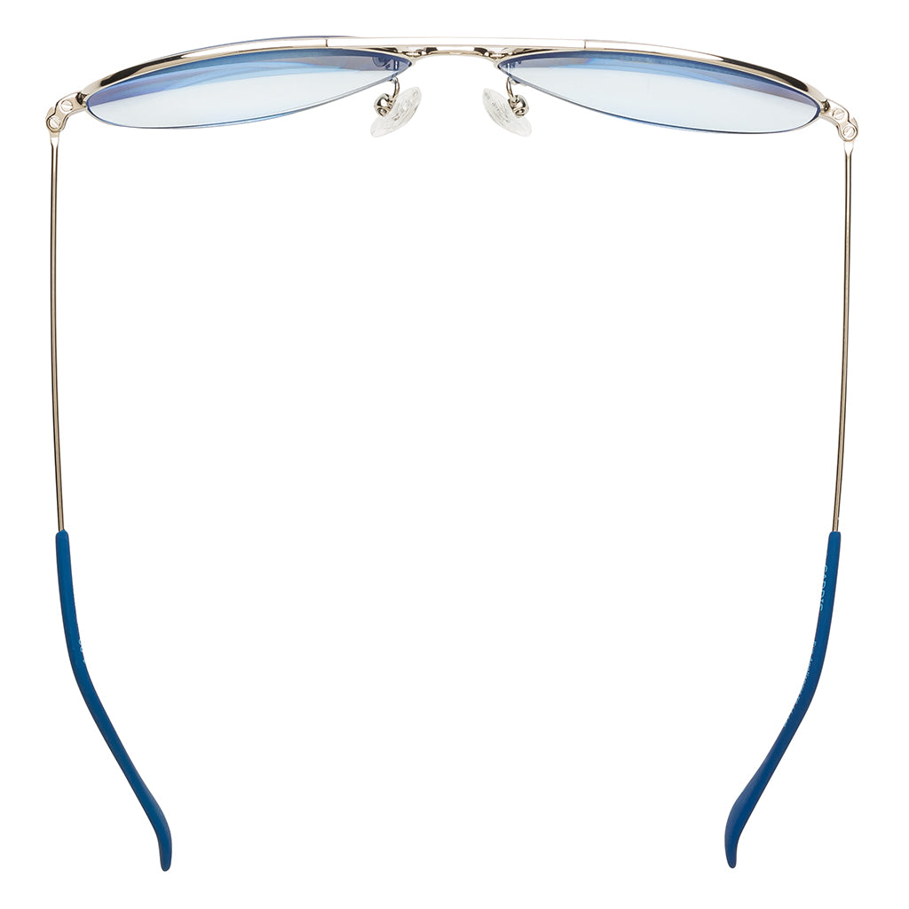 Caddis MABUHAY CHROME L/T BLUE Blue Light Blocking Reading Glasses