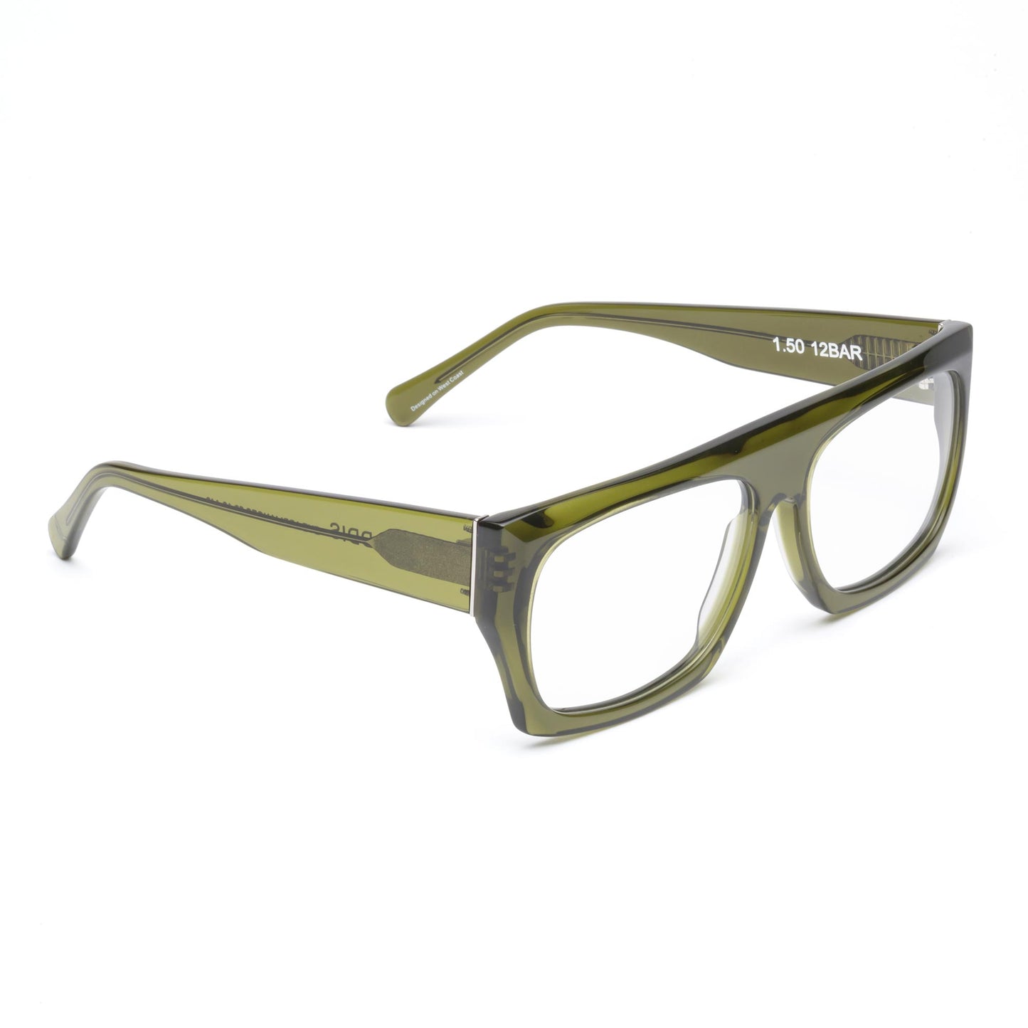 Caddis 12 Bar Heritage Green Blue Light Blocking Reading Glasses