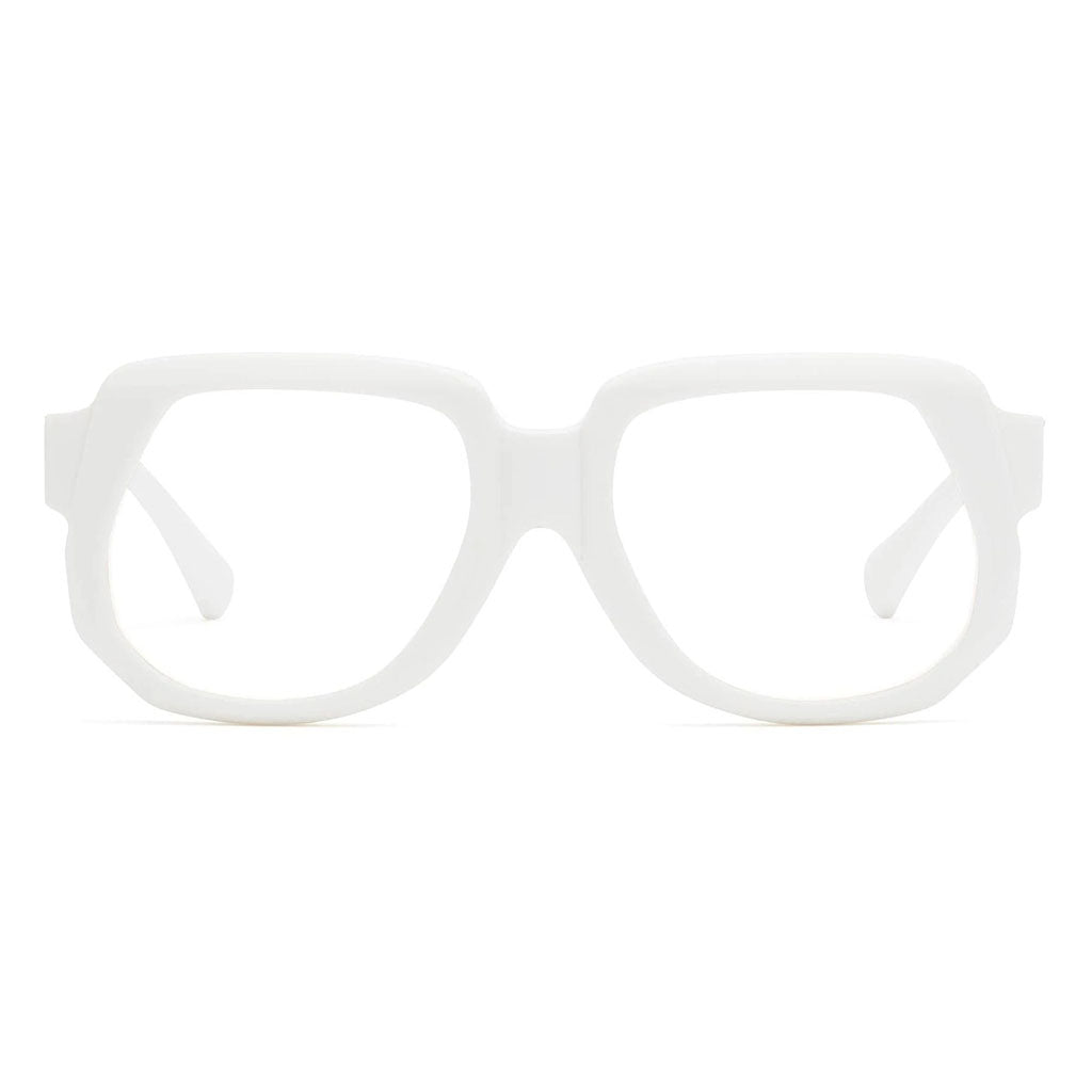 Caddis Velma Gloss White Blue Light Blocking Reading Glasses