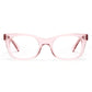 Caddis BIXBY Polished Clear Pink Blue Light Blocking Reading Glasses